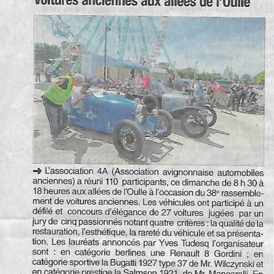 Article Vaucluse matin