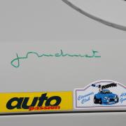Autographe JC Andruet sur la R8 Gordini
